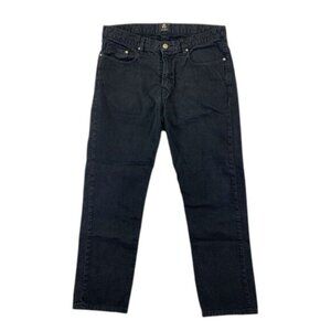 Paul Smith Jeans Men’s 32 Black Straight Pants Cotton‎ Designer Casual Trousers